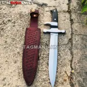 Handmade Loveless Style Big Bear Sub-Hilt Fighter Full Tang Knife