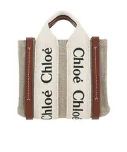 Chloé Woody Micro Tote Bag One size Nude