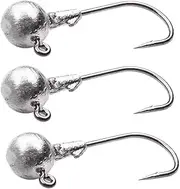 AIMALL 20PCS Jig Heads High Chemically Sharpened Hooks, Fishing Tackle for Freshwater and Saltwater Fishing