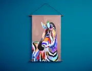 Zebra Abstract Hanging Canvas Ready to Hang Home decor 600x900mm