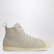 [adidas by Wales Bonner] Sneaker Superstar Hi Mist Stone/Wonder White/Gold Metallic 11 UK Grey