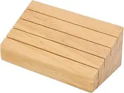 Wooden Playing Card Tray Rack Card Holder with Slots for Easy Organization for Poker Bridge and Canasta Games for Seniors