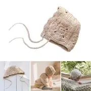 Baby Handmade Knitted Hat Breathable Hat Baby Ear Protection Hat for Boys Girls