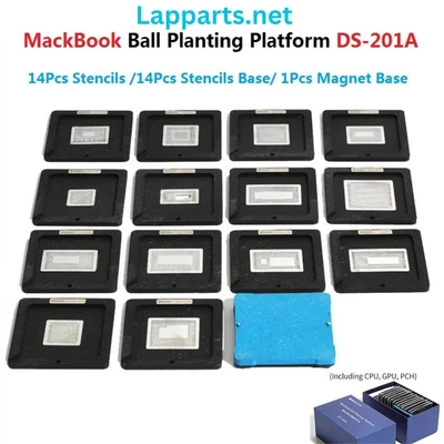 14 in1 Macbook Ball Planting Platform CPU GPU PCH Reballing Station Kit