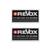 Revox A77 Direct Drive Turntable Badge Emblem 50mm(1.97")X24mm(0.95") silver