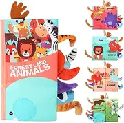OLIGEI Baby Books 3-6 Months,Infant Tummy Time Toys Sensory Baby Toys 6 to 12 Months Touch and Feel Book Gift Christmas Stocking Stuffers for Boys Girls Book Early Learning Stroller Toy