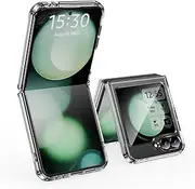 [FANYUAN] Case for Samsung Galaxy Z Flip6 5G, Soft TPU + Hard PC Ultra-Thin Transparent Protective Case, Anti-Scratch, Cover for Samsung Galaxy Z Flip6 5G.(Transparent)