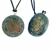 Orgonite Pendant Orgone Metatron Cube Sacred Geometry Reiki Energy