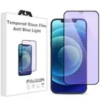 Fits iPhone 14/13Pro Anti-Blue Light Glass Screen Film w/Sensitive Face ID&Touch