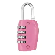 Combination Lock, 4 Digit Outdoor Padlock Waterproof Locker Lock, Pink