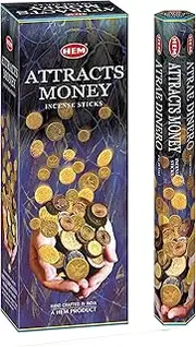 Attracts Money - Box of Six 20 Gram Tubes - HEM Incense