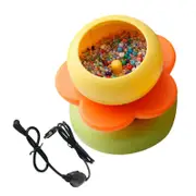 Quick Bead Inserting Instrument Electric Beader Bead Threading Device Jewelry Making Supplies Great for Crafting Jewelry Orange