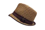 GOORIN BROTHERS Eric B Trilby Fedora Hat Bros Woven Paper Straw 100-4432