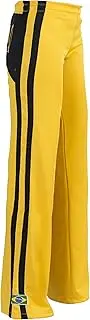 [JL Sport] Authentic Brazilian Capoeira Martial Arts Pants - Women's (Yellow with Berimbau Print Along Backside)