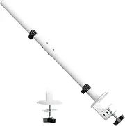 WORLDLIFT Extra Tall Sturdy Center Pole for Monitor Arm Mount 31.9inches Steel Monitor Stand C Clamp/Grommet Pole only