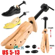 2-Way Wooden Adjustable Shoe Stretcher Expander for Men Women Boot US Size 5~13