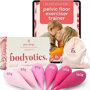 Deluxe Kegel Weighted Exercise Balls - Pelvic Floor Tightening & Strengthen Bladder Control - Prevent Prolapse - Set of 6 for Beginners to Advanced with Free E-Book