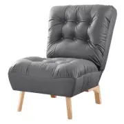 Levede Accent Sofa Recliner Convertible Chair Lazy Gaming Couch Lounge Grey