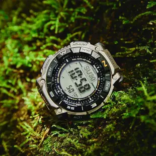 【CASIO 卡西歐】PRO TREK 太陽能鈦金屬登山計時錶(PRG-340T-7)