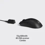 M800 Ultra Lightweight 55G PAW3395 Wireless Bluetooth Tri-Mode Gaming Mouse 2600