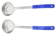 2 Pack - 8 oz. Perforated Portion Control Scoop / Spoodle - Blue - Food Service