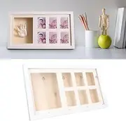 Topyond Baby Gift,Baby Print Kit,Hand Footprint Molding Kit with Picture Frame Less Mess Long Lasting Preserve Handprint Kit for Girl Boy Print