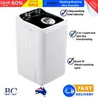 Devanti 4.6kg Mini Portable Washing Machine Black Wash Spin Camp Caravan Laundry