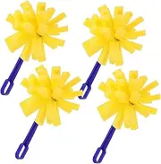 TEHAUX 4pcs Soft Sturdy Foam Brushes for Painting Staining Craft DIY Sponge Paint Brush Boys and Girls Painting Tools Easy Maintenance