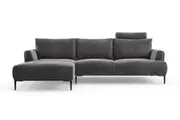 Brosa Como Motion Modular Sofa with Chaise (Cosmic Anthracite, Left Chaise)