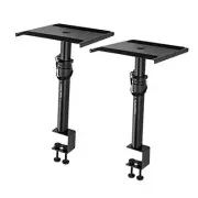 Set of 2 Studio Monitor Stands Desktop Speaker Stands with Desk Clamp