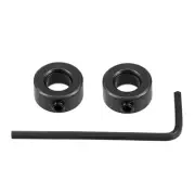 Drill Stop 8mm I.D. Hex Wrench Carbon Steel Bits Holder Black 3 in 1 Set