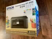 Epson Expression Home XP-4105 Wireless All-in-One Color Inkjet Printer w Ink NEW