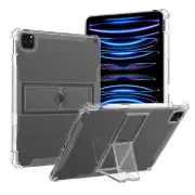 For iPad Pro/Air 11 13" 2024 Shockproof Clear TPU Pencil Holder Case Stand Cover