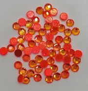 50pc Swarovski Crystal Ultra Red ss20 Flat Back Round Rhinestone 2000; 5mm; NEON