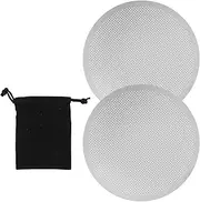 2 Pieces Metal Coffee Filters Compatible with AeroPress and Ultra-fine Makers Ultra-Fine Mesh Metal Disc Filters, Enhanced Coffee Flavor, Eco-Friendly Alternative to Paper Filters, for Home and Cafe