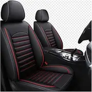 LEJOLI Car Seat Covers Universal Set for Renault Captur Capture Captur S Clio Clio 4 Clio 4 S Clio 5 Car Accessories, Black Red