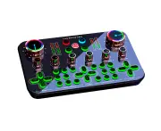 Live Sound Card Mixer, Audio Interface With DJ Mixer, Live Sound Effects And Speech Converter, Suitable For Podcast Mixing For Mobile And PC Live Streaming