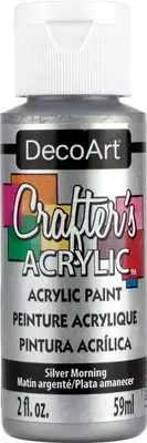 DecoArt Crafter's Acrylic All-Purpose Specialty Paint 2oz-Silver Morning DCAS-95