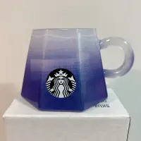 在飛比找蝦皮購物優惠-星巴克 山形霧藍玻璃杯 Starbucks