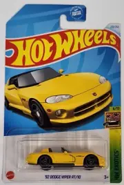 2024 Hot Wheels '92 Dodge Viper RT/10 218/250 HW Exotics Yellow Black Rims Mopar