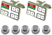 [Select Gifts] Shirt Dress Studs Nantes City France Flag Cufflinks