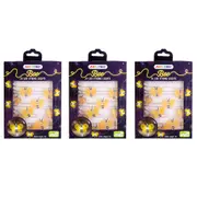 3PK Art + Tech LED String Light Bee Themed Room Decor Party Lighting 23.8x3.5cm