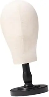 kokiya Mannequin Head Wig Stand Hat Rack Multifunctional Hat Display Stand Manikin Head for Headdress Hats Headband Wig Salon, Black short