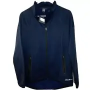 EDDIE BAUER Women's Navy Blue Zipper After Burn 2.0 Jacket (Small) NWT