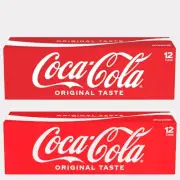 Coca-Cola Soda Cans 12oz 2-12pak Together 24cans