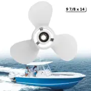 9 7/8 x 14 Aluminum Outboard Propeller 10 Splines For Yamaha Engines 20-30HP