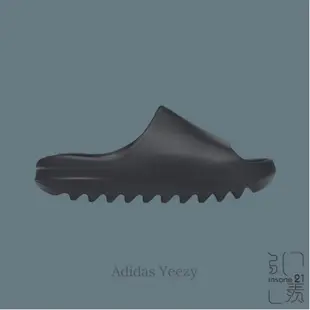 ADIDAS YEEZY SLIDE SLATE GREY 黑灰 厚底 拖鞋 ID2350 【Insane-21】