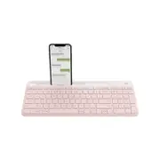 Logitech K580 Slim Multi-Device Wireless Keyboard - Rose [920-011329]