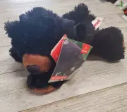 Aurora 8 Inch Mini Flopsie Black Bear Plush Stuffed Animal