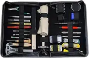 [TAURISH] Professional Watch Repair Tool Kit Complete Watch Repair Tools for Maintenance, Battery Replacement, Watch Link Adjustment & Back Removal, Deluxe